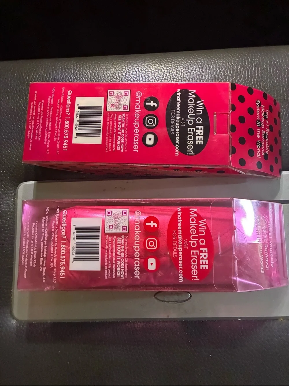 MakeUp Eraser Original Pink Reusable Makeup Remover Cloth - Set of 2